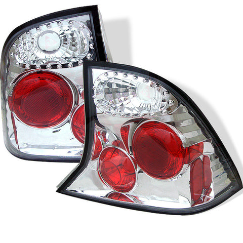 Ford Focus 00-04 4Dr Euro Style Tail Lights - Chrome