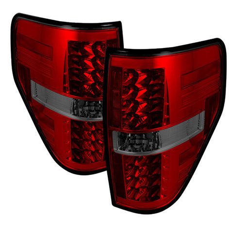 Ford F150 Styleside 09-12 LED Tail Lights - Red Smoke