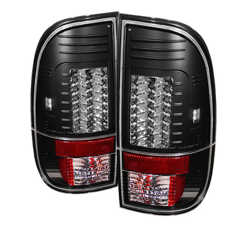 Ford F150 Styleside 97-03 / F250/350/450/550 Super Duty 99-07 Version 2 LED Tail Lights - Black