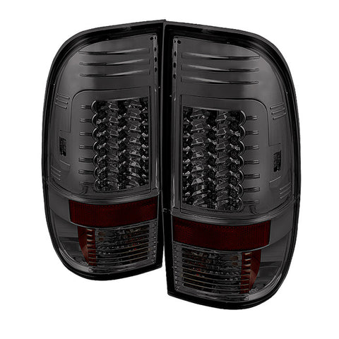 Ford F150 Styleside 97-03 / F250/350/450/550 Super Duty 99-07 Version 2 LED Tail Lights - Smoke