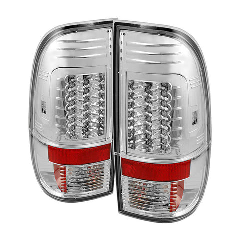 Ford F250/350/450/550 Super Duty 08-13 Version 2 LED Tail Lights - Chrome