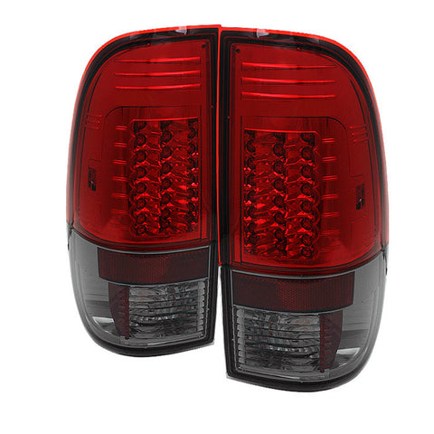 Ford F250/350/450/550 Super Duty 08-13 Version 2 LED Tail Lights - Red Smoke