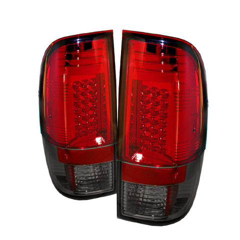 Ford F250/350/450/550 Super Duty 08-13 LED Tail Lights - Red Smoke