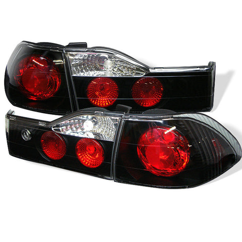 Honda Accord 01-02 4Dr Euro Style Tail Lights - Black