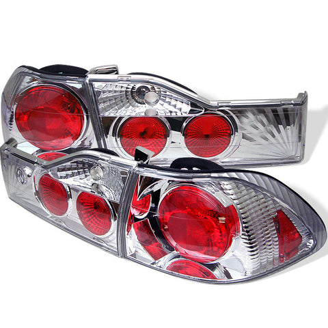 Honda Accord 01-02 4Dr Euro Style Tail Lights - Chrome