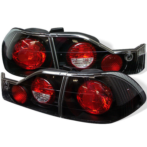 Honda Accord 98-00 4Dr Euro Style Tail Lights - Black