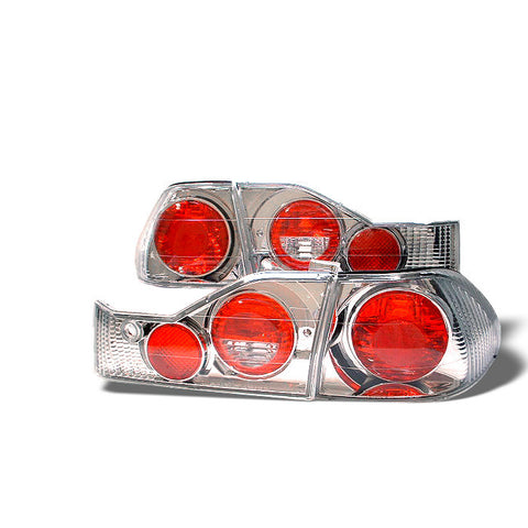 Honda Accord 98-00 4Dr Euro Style Tail Lights - Chrome