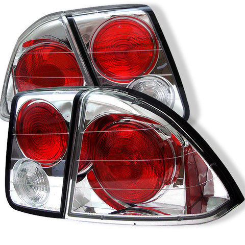 Honda Civic 01-05 4Dr Euro Style Tail Lights - Chrome