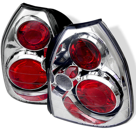 Honda Civic 96-00 3DR Euro Style Tail Lights - Chrome