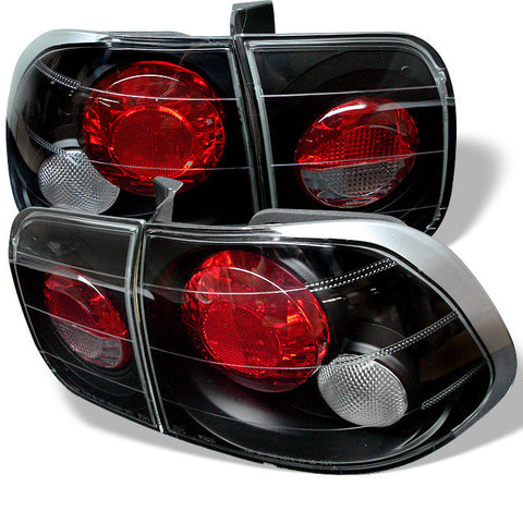 Honda Civic 96-98 4Dr Euro Style Tail Lights - Black