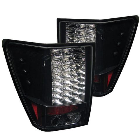 Jeep Grand Cherokee 05-06 LED Tail Lights - Black