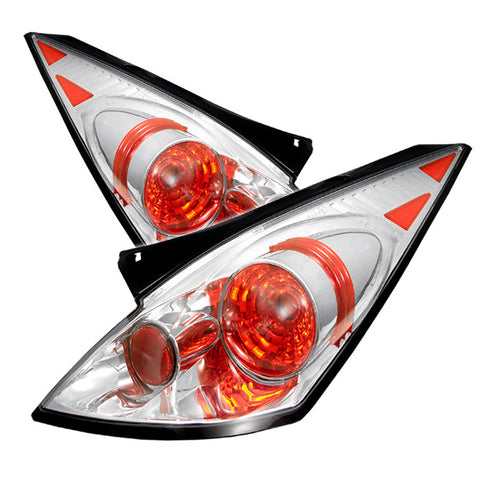 Nissan 350Z 03-05 Euro Style Tail Lights - Chrome