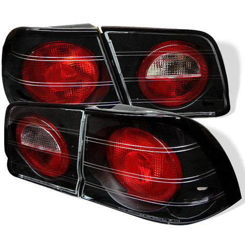 Nissan Maxima 95-96 Euro Style Tail Lights - Black