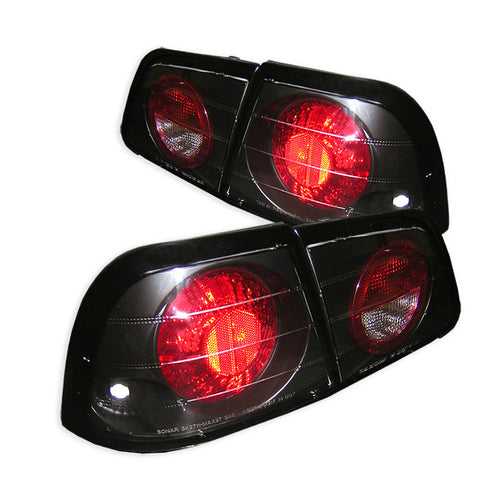 Nissan Maxima 97-99 Euro Style Tail Lights - Black