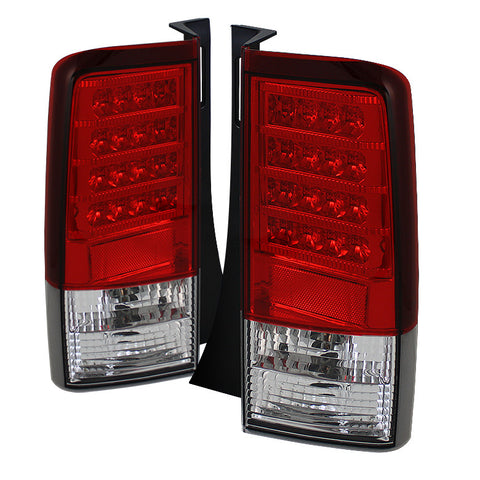 Scion XB 03-07 Version 2 LED Tail Lights - Red Clear