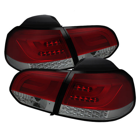 Volkswagen Golf / GTI 10-12 G2 Type With Light Bar LED Tail Lights - Red Smoke