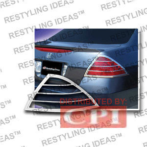 Honda 2006-2007 Accord 4D Chrome Tail Light Bezel Performance 1 Set Rh & Lh 2006,2007