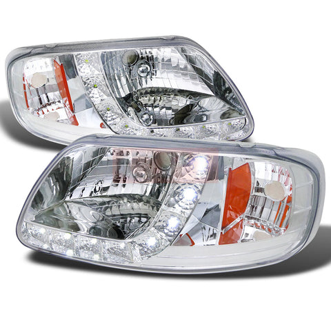 Ford  97-03 Ford  F-150  1 Piece Design Led Headlights