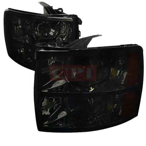 CHEVY  07-12 CHEVY  SILVERADO CRYSTAL HOUSING HEADLIGHTS SMOKE    2007,2008,2009,2010,2011,2012