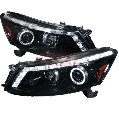 Honda  08-11  Honda  Accord  Smoked Lens Gloss Black Housing Projector Headlights Sedan Model