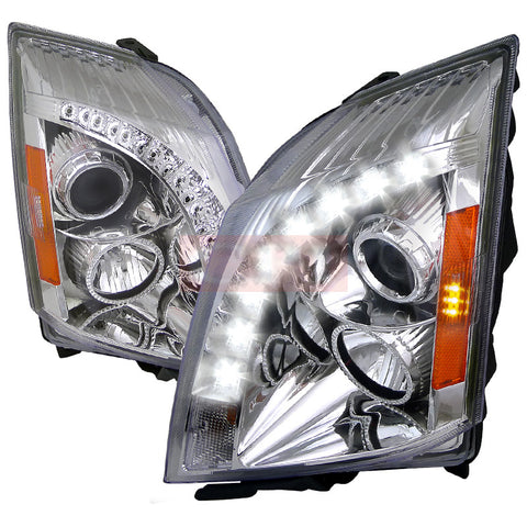 CADILLAC 08-13 CADILLAC CTS HALO PROJECTOR HEADLIGHT CHROME - NOT COMPATIBLE WITH FACTORY XENON    2008,2009,2010, 2011,2012,2013