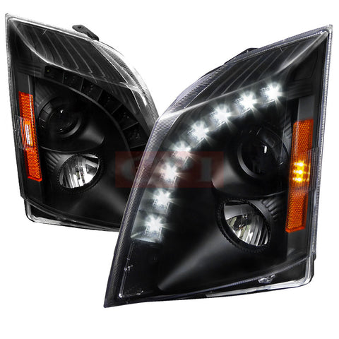 CADILLAC 08-13 CADILLAC CTS HALO PROJECTOR HEADLIGHT BLACK - NOT COMPATIBLE WITH FACTORY XENON    2008,2009,2010,2011,2012,2013