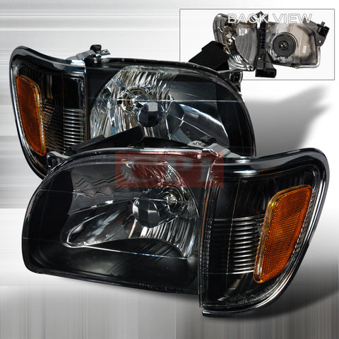 TOYOTA 2001-2004 TOYOTA TACOMA HEADLIGHTS/ HEAD LAMPS+CORNER-EURO STYLE   2001,2002,2003,2004