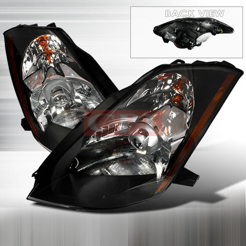 NISSAN 2003-2005 NISSAN 350Z PROJECTOR HEAD LAMPS/ HEADLIGHTS 1 SET RH&LH   2003,2004,2005