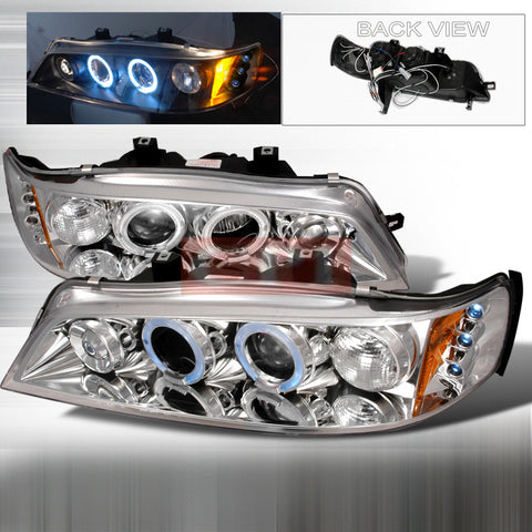 HONDA 1994-1997 HONDA ACCORD HALO LED PROJECTOR HEAD LAMPS/ HEADLIGHTS 1 SET RH&LH   1994,1995,1996,1997