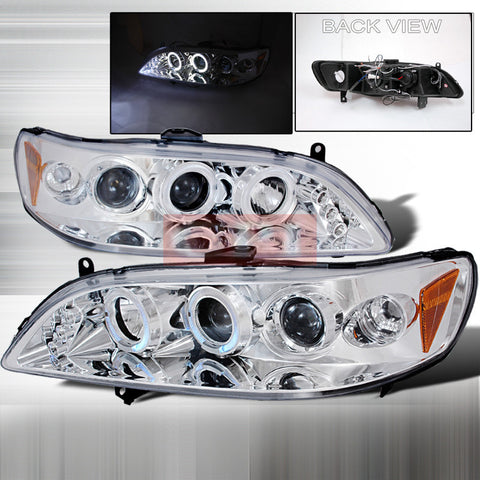 HONDA 1998-2002 HONDA ACCORD HALO LED PROJECTOR HEAD LAMPS/ HEADLIGHTS 1 SET RH&LH   1998,1999,2000,2001,2002