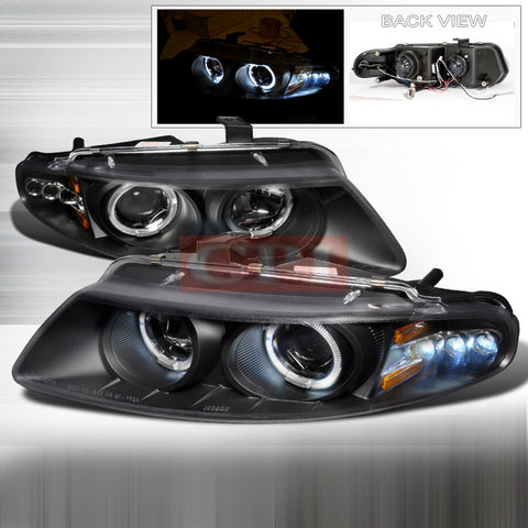 DODGE 97-00 DODGE AVENGER - BLACK PROJECTOR HEAD LIGHTS/ LAMPS -   1 SET RH & LH 1997,1998,1999,2000