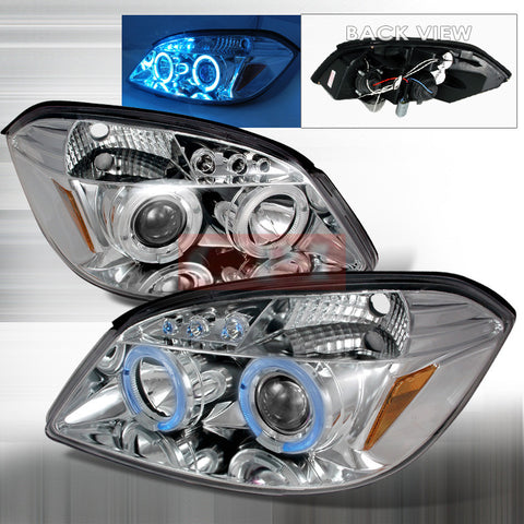 CHEVROLET 2005-2007 CHEVY COBALT HALO LED PROJECTOR HEAD LAMPS/ HEADLIGHTS 1 SET RH&LH   2005,2006,2007