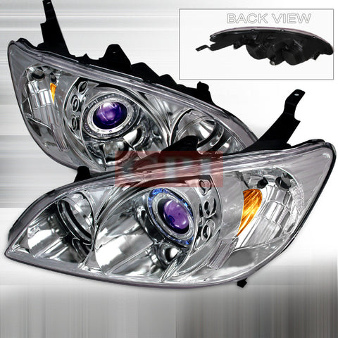 Honda 2004-2005 Honda Civic Projector Head Lamps/ Headlights-z