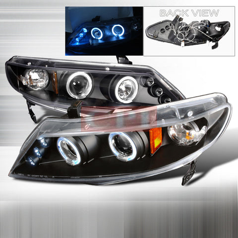 Honda 2006-2008 Honda Civic 4D Ppojector Headlight /Head Lamps-d