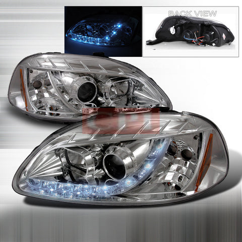 Honda 1996-1998 Honda Civic R8 Style Projector Head Lamps/ Headlights H.L-u