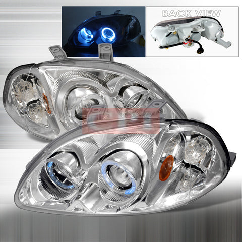 Honda 1996-1998 Honda Civic Projector Head Lamps/ Headlights-q