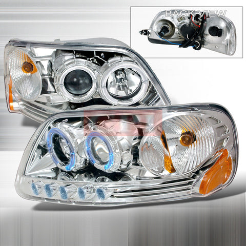 Ford 1997-2003 Ford F150 1Pc Projector Head Lamps/ Headlights-g