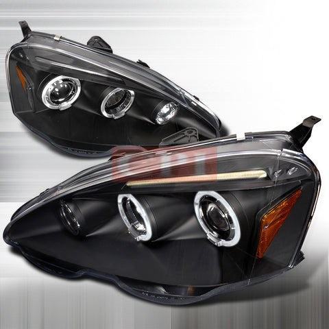 ACURA 2002-2004 ACURA RSX PROJECTOR HEAD LAMPS/ HEADLIGHTS 1 SET RH&LH   2002,2003,2004