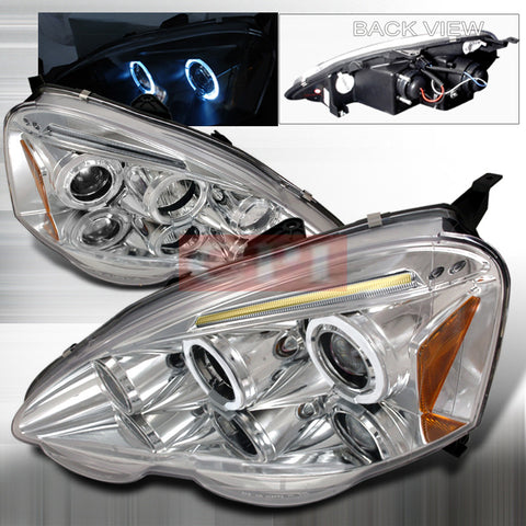 ACURA 2002-2004 ACURA RSX PROJECTOR HEAD LAMPS/ HEADLIGHTS HEADLIGHTS 1 SET RH&LH   2002,2003,2004