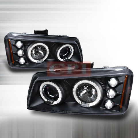 Chevrolet 2003-2006 Chevy Silverado Halo Projector Head Lamps/ Headlights-t