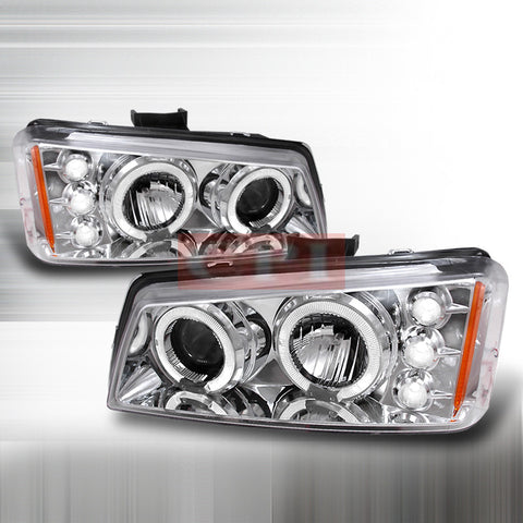 CHEVROLET 2003-2006 CHEVY SILVERADO HALO PROJECTOR HEAD LAMPS/ HEADLIGHTS 1 SET RH&LH   2003,2004,2005,2006