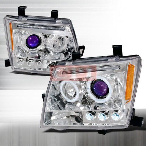 Nissan 2005-2007 Nissan Xterra Halo Projector Head Lamps/ Headlights-j