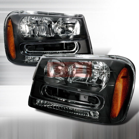 CHEVY 2002-2005 CHEVROLET CHEVY TRAILBLAZER HEADLIGHTS/ HEAD LAMPS-EURO STYLE   2002,2003,2004,2005