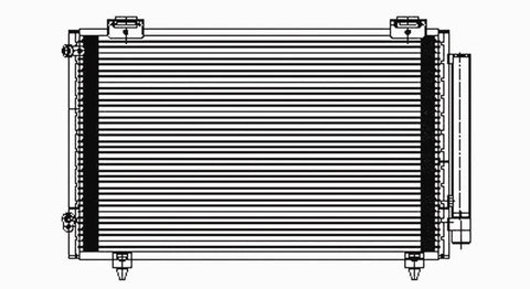 Toyota 03-04 Toyota Corolla/Matrix W/ R/D Ac Condenser (Pfc) (1) Pc Replacement 2003,2004