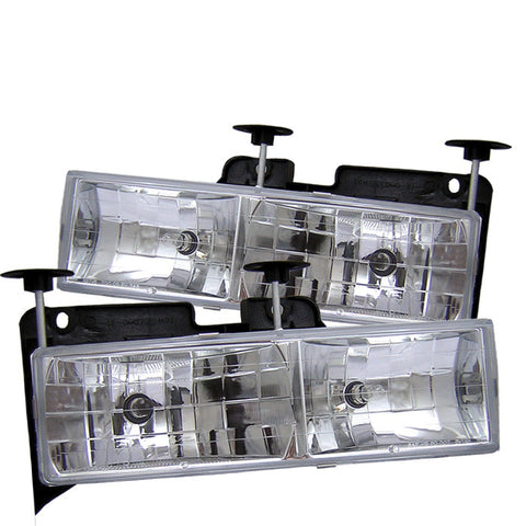 Chevy C/K Series 1500/2500/3500 88-99 EURO HEADLIGHTS /HEADLAMPS-a