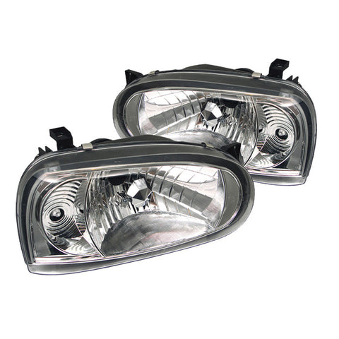 Volkswagen Golf III 93-98 Crystal Headlights - Chrome