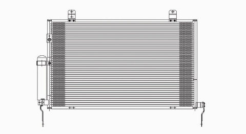 Mitsubishi 04-08 Mitsubishi Endeavor (W/O Tow) W/ R/D Ac Condenser (Pfc) (1) Pc Replacement 2004,2005,2006,2007,2008