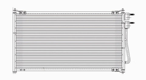 Ford 05-07 Ford Focus (Fr 3/17/05) Ac Condenser (Pfc) (1) Pc Replacement 2005,2006,2007