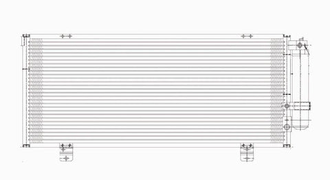 Mitsubishi 06-08 Mitsubishi Eclipse W/ R/D Ac Condenser (Pfc) (1) Pc Replacement 2006,2007,2008