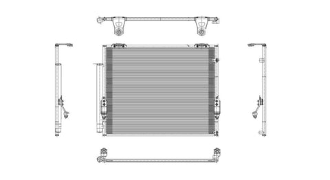 Toyota 07-10 Toyota Tundra /08-10 Toyota Sequoia W/ R/D Ac Condenser (Pfc) (1) Pc Replacement 2007,2008,2009,2010